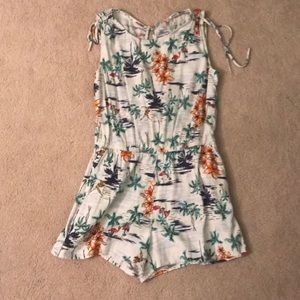 Floral pattern romper